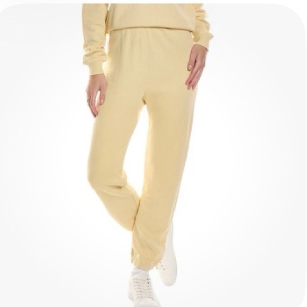 THE GREAT. Cream Textured Lounge Pants. 3/L. EUC